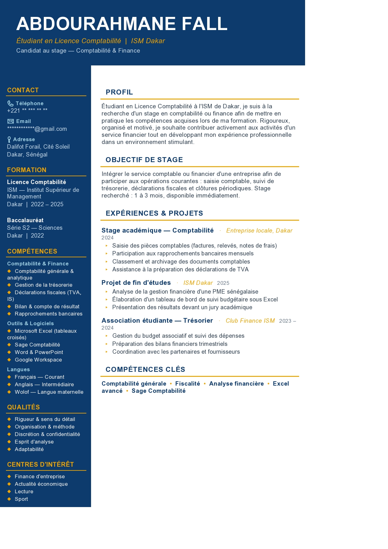 CV Moderne